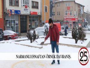Narmanlı esnaftan örnek davranış