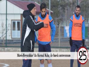 Mavi-Beyazlılar 'da Kemal Kılıç ile hırslı antrenman