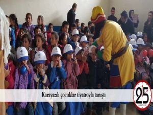 Karayazılı çocuklar tiyatroyla tanıştı