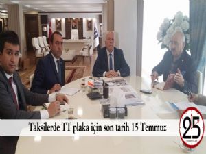 Taksilerde TT plaka için son tarih 15 Temmuz