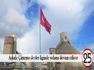 Aşkale Çimento devler liginde yoluna devam ediyor