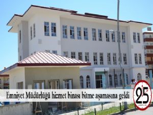 Emniyet Müdürlüğü hizmet binası bitme aşamasına geldi