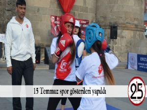 15 Temmuz spor gösterileri yapıldı