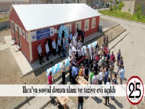 Ilıca'ya sosyal donatı alanı ve taziye evi açıldı