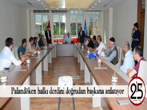 Palandöken halkı derdini doğrudan başkana anlatıyor