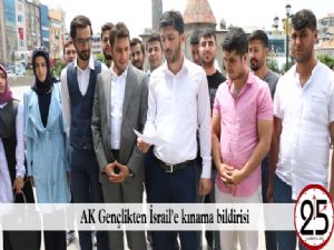 AK Gençlikten İsrail'e kınama bildirisi