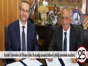 Atatürk Üniversitesi ile Diyanet İşleri Başkanlığı arasında bilimsel işbirliği protokolü imzalandı