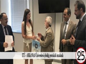 ETÜ - ARKANSAS Üniversitesi işbirliği protokolü imzalandı