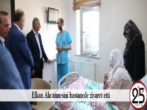 Efkan Ala annesini hastanede ziyaret etti