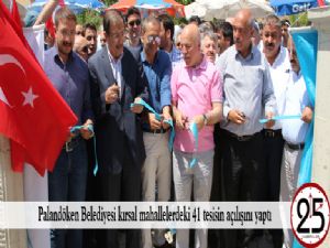 Palandöken Belediyesi kırsal mahallelerdeki 41 tesisin açılışını yaptı