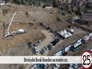 Büyükşehir Kavak Konutları'nın temelini attı