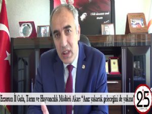 Erzurum İl Gıda, Tarım ve Hayvancılık Müdürü Akar: "Anız yakarak geleceğini de yakma"