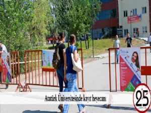 Atatürk Üniversitesinde kayıt heyecanı