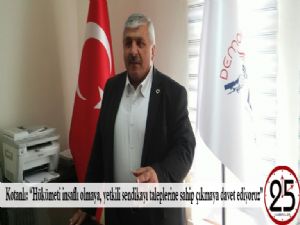 Kotanlı: "Hükümeti insaflı olmaya, yetkili sendikayı taleplerine sahip çıkmaya davet ediyoruz"