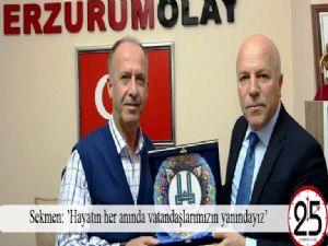 Sekmen: 'Hayatın her anında vatandaşlarımızın yanındayız'