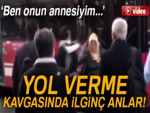 İzmirde yol verme tartışması!