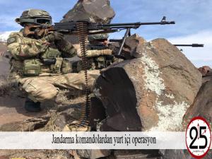 Jandarma komandolardan yurt içi operasyon