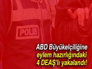 ABD Büyükelçiliğine eylem hazırlığındaki 4 DEAŞlı Samsunda yakalandı