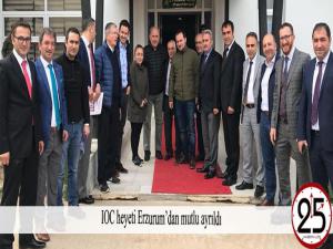 IOC heyeti Erzurumdan mutlu ayrıldı