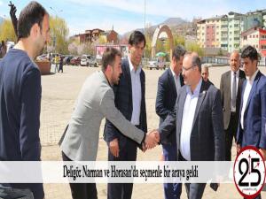 Deligöz Narman ve Horasanda seçmenle bir araya geldi