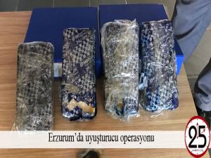 Erzurumda uyuşturucu operasyonu
