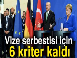 Cumhurbaşkanı Erdoğan: Vize serbestisi için 6 kriter kaldı'