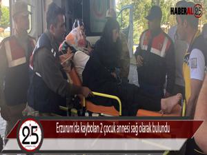 Erzurum'da kaybolan 2 çocuk annesi sağ olarak bulundu