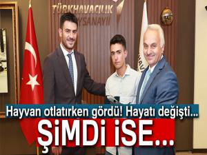 Hayvan otlatırken havada gördü! Tüm hayatı değişti...