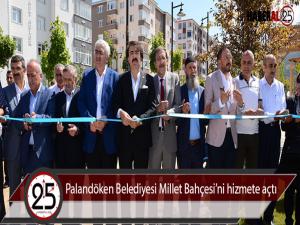 Palandöken Belediyesi Millet Bahçesini hizmete açtı