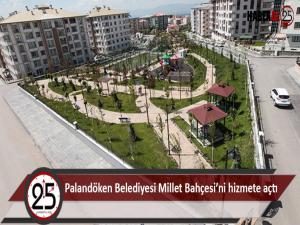Palandöken Belediyesi Millet Bahçesini hizmete açtı