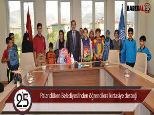 Palandöken Belediyesinden öğrencilere kırtasiye desteği