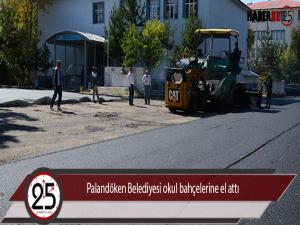 Palandöken Belediyesi okul bahçelerine el attı