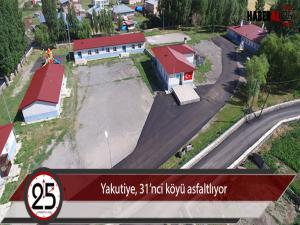 Yakutiye, 31nci köyü asfaltlıyor