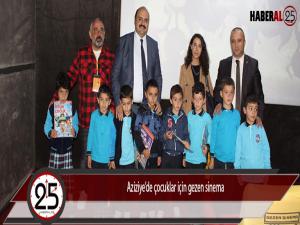 Aziziyede çocuklar için gezen sinema