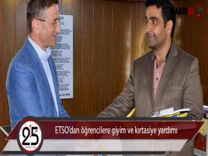 ETSOdan öğrencilere giyim ve kırtasiye yardımı