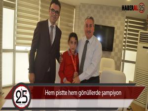 Hem pistte hem gönüllerde şampiyon