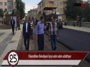 Palandöken Belediyesi ilçeyi adım adım asfaltlıyor