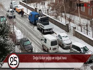 Doğuda kar yağışı ve soğuk hava