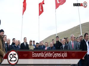 Erzurumda Şehitler Çeşmesi açıldı