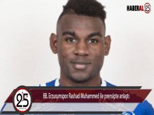 BB. Erzurumspor Rashad Muhammed ile prensipte anlaştı