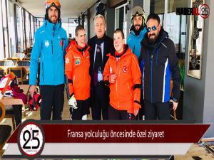 Fransa yolculuğu öncesinde özel ziyaret
