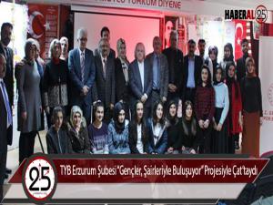 TYB Erzurum Şubesi Gençler, Şairleriyle Buluşuyor Projesiyle Çattaydı