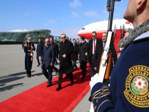 Cumhurbaşkanı Erdoğan, Azerbaycana geldi