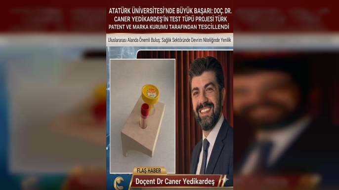Atatürk Üniversitesinden Sağlık Alanına Pratik Çözüm: Test Tüpü Standına Faydalı Model Tescili