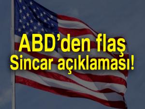 ABDden flaş Sincar açıklaması