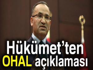 Hükümetten OHAL açıklaması