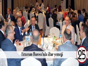 Erzurum Barosu'nda iftar yemeği