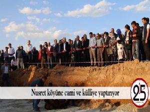 Nusret köyüne cami ve külliye yaptırıyor