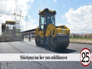 Şükrüpaşa'nın her yanı asfaltlanıyor