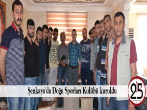 Şenkaya'da Doğa Sporları Kulübü kuruldu